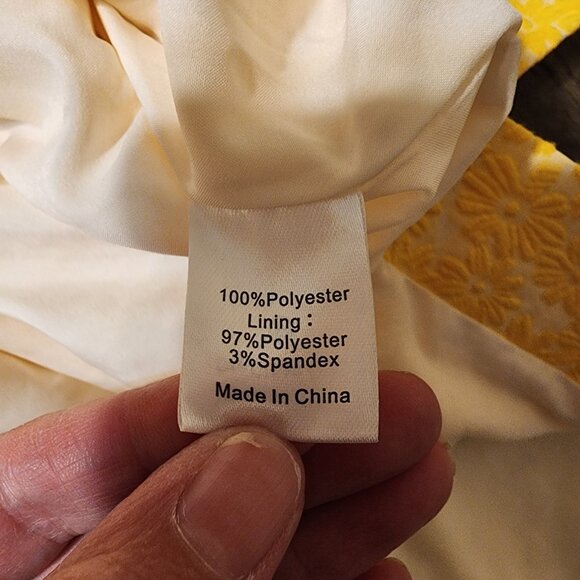 Tuckernuck Yellow Daisy Jacquard Aurelia Dress NWT XL - Picture 14 of 15